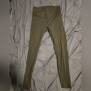 Olive Green Tummy Control Leggings